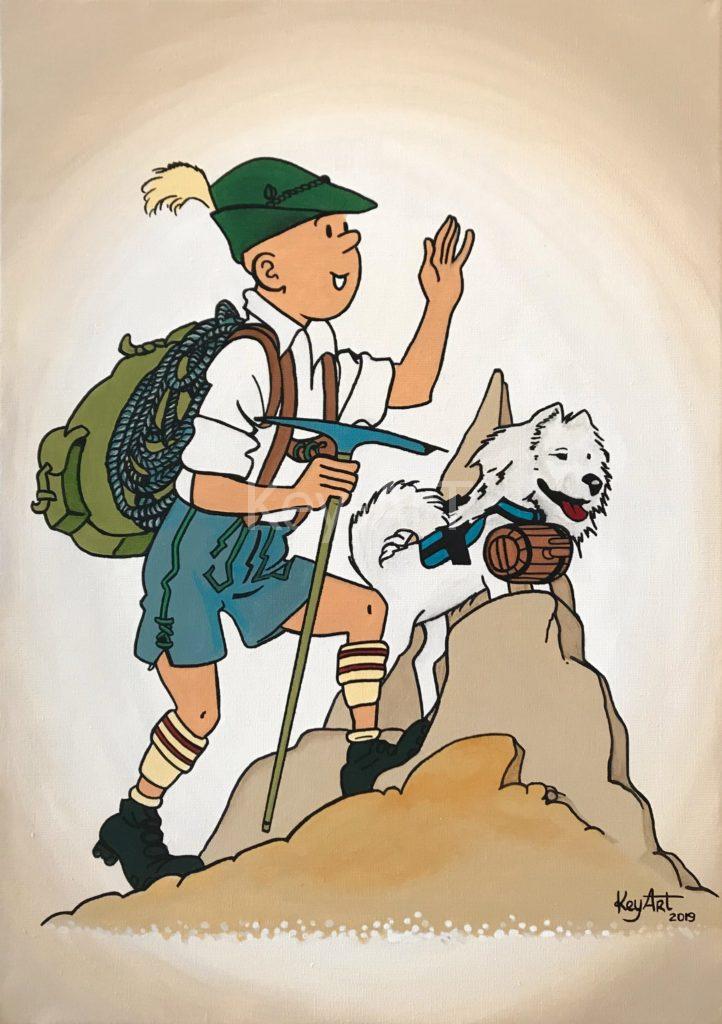 Tintin et Loky